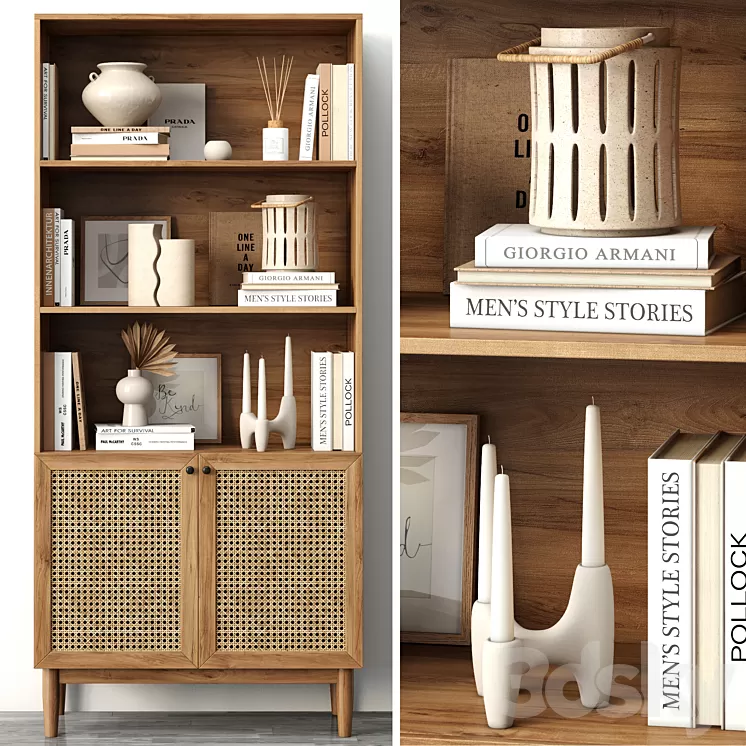 Rack Roshal Wood 3D Model Free