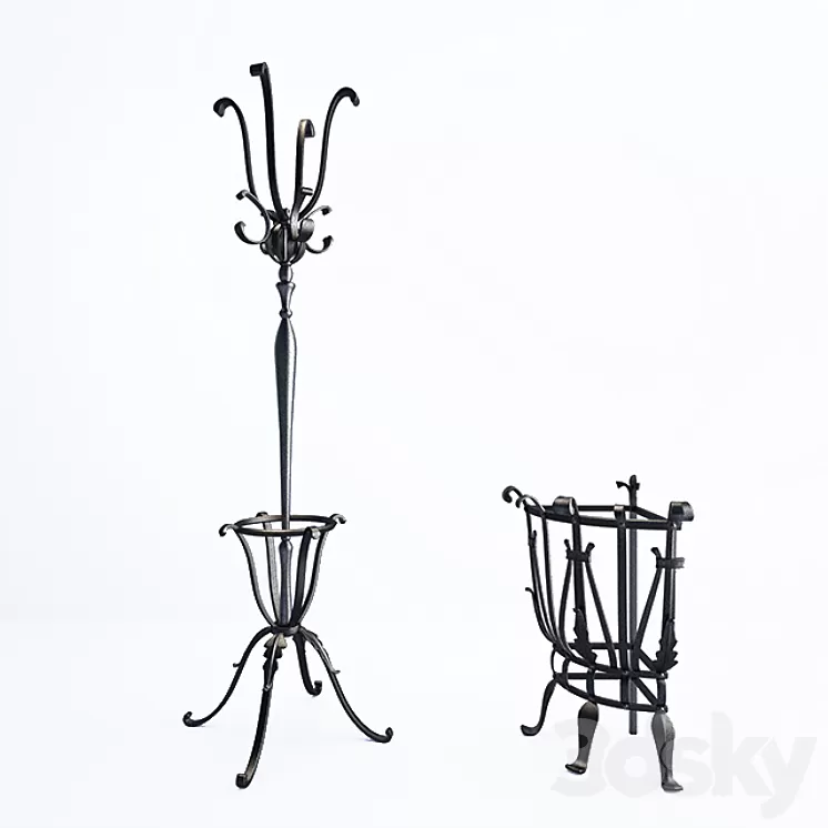 Rack umbrella 3D Model