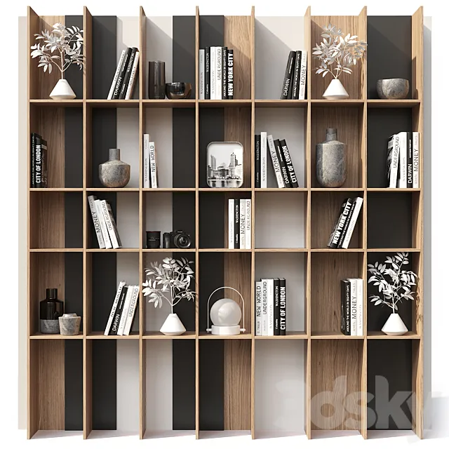 Rack with decor 3D Model