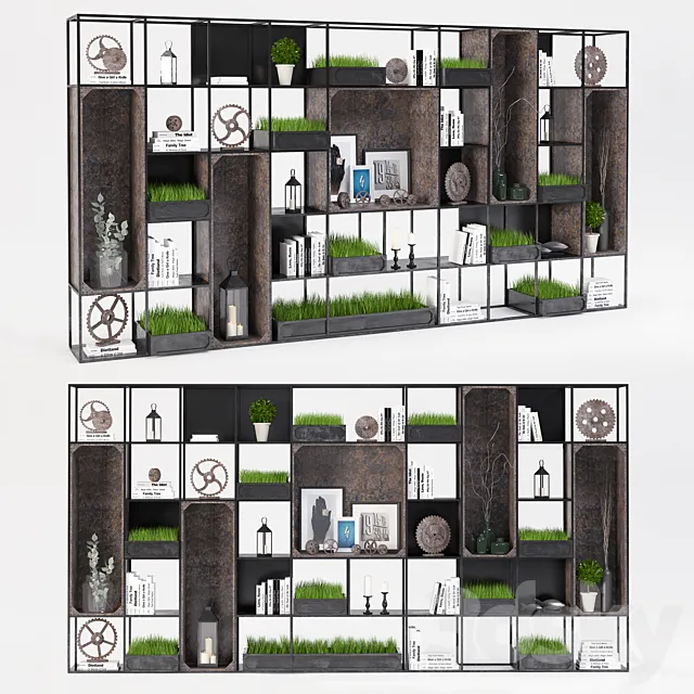 Rack with Loft set 3D Model