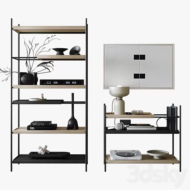 Rack – WOUD TRAY SHELF 3D Model Free Download