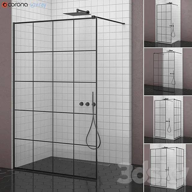 Radaway Showers | Modo New Black Factory 3DModel