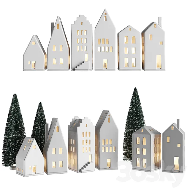 Rader Light House set 3D Model
