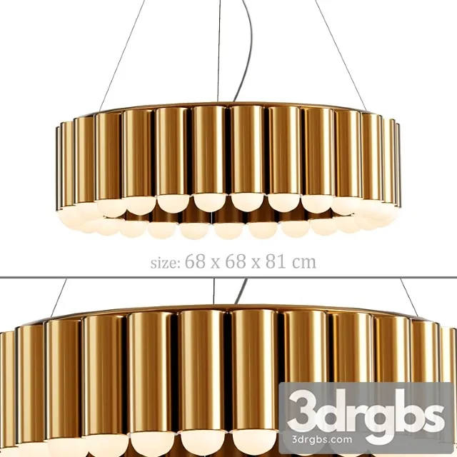 Radia gold 60 chandelier 3D Model Free
