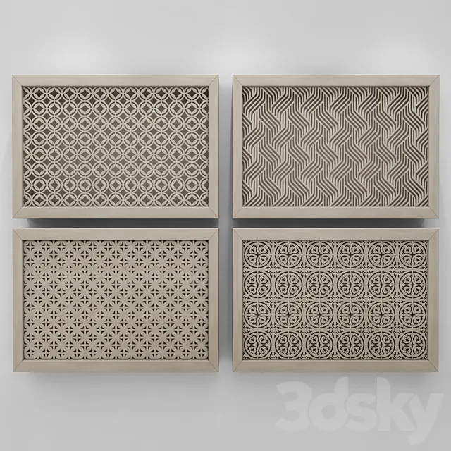 Radiator grating 4114 3D Model