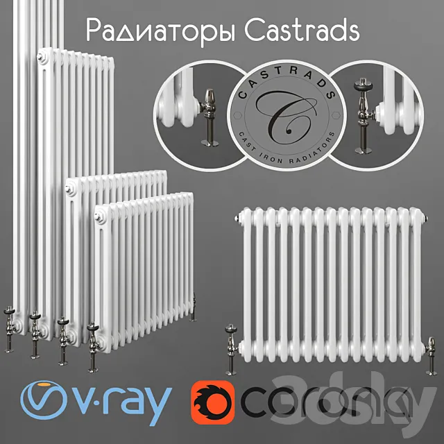 Radiators. steel Castrads. series Florence 2 3DModel