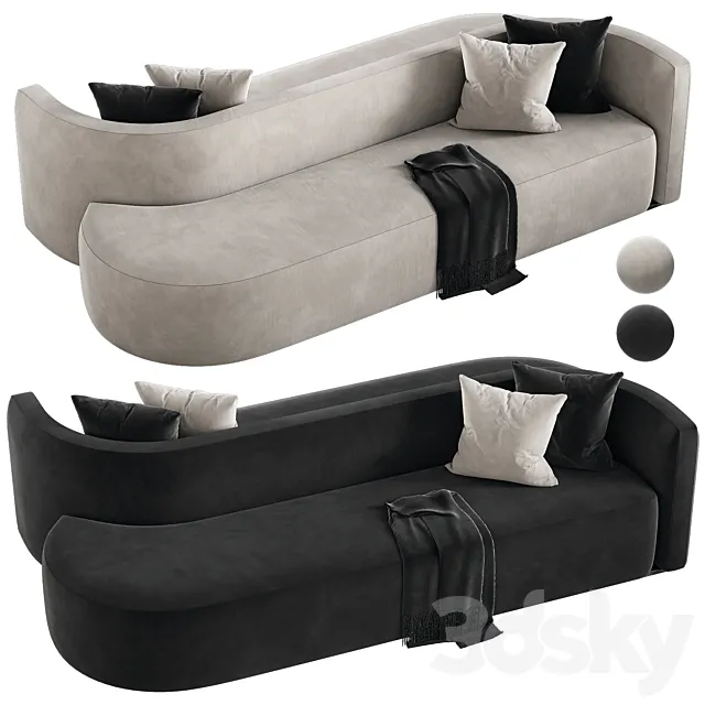 Radius Chaise Sofa 3DModel