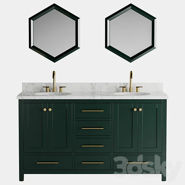 Radke Mahogany Vanity 3DModel