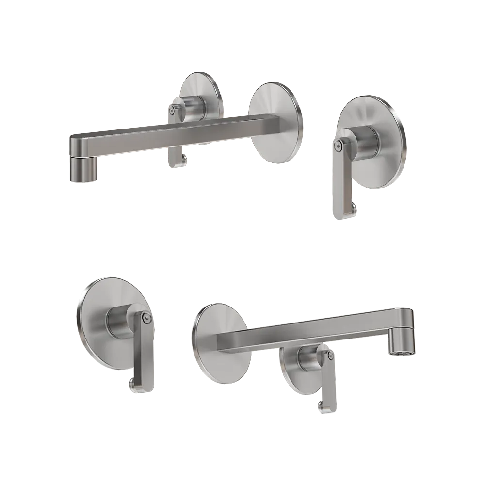 Radomonte - Wall-mounted washbasin mixer KIRA 28 3D Model