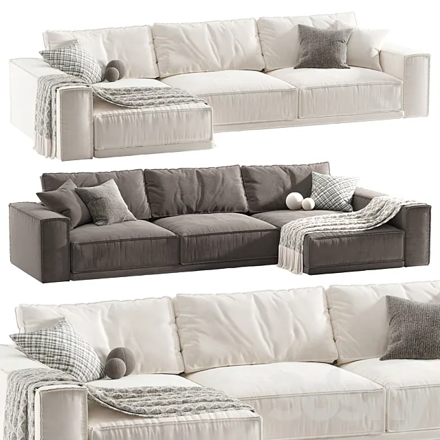 Rafael Chaise Sofa Valentini 3D Model