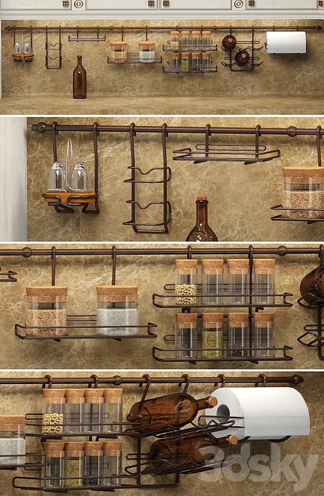 Rail for kitchen 3DModel