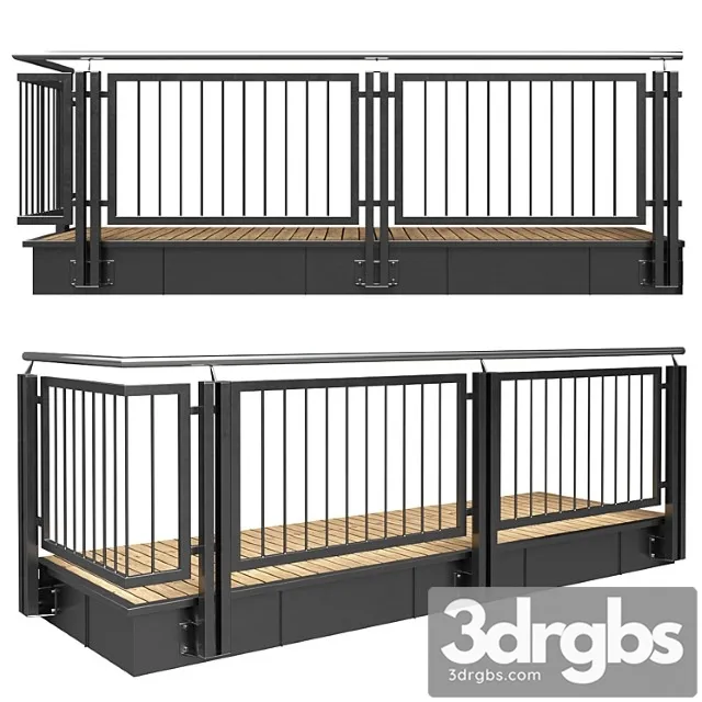 Railing 01 3D Model Download