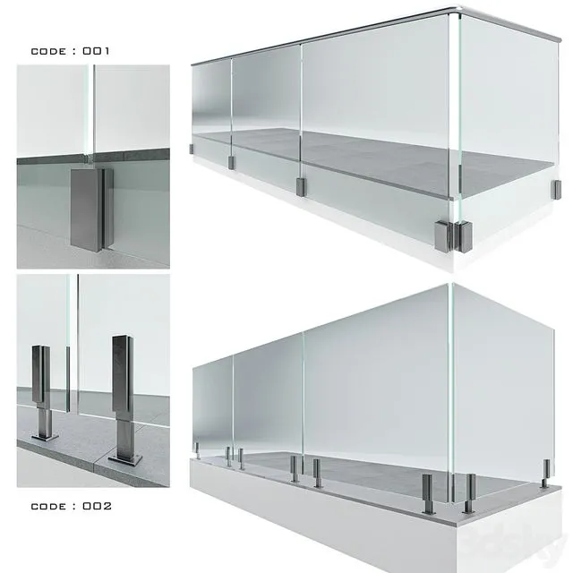 railing-02 3D Model