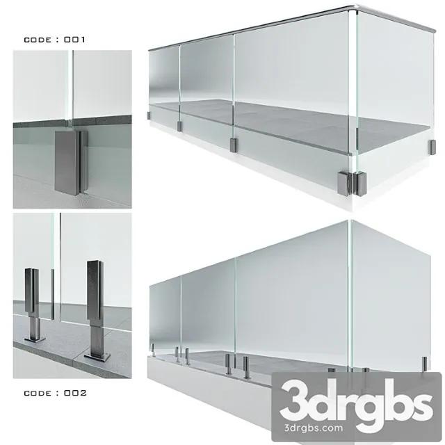 Railing 02 3D Model Free