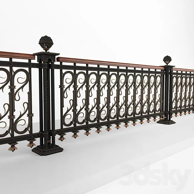 railing 1166 3D Model
