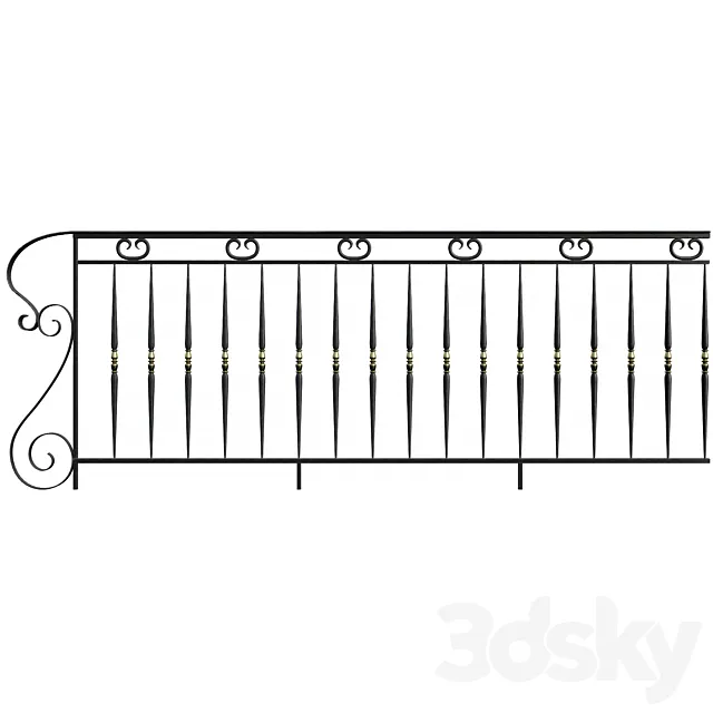 Rails forged 3D Model