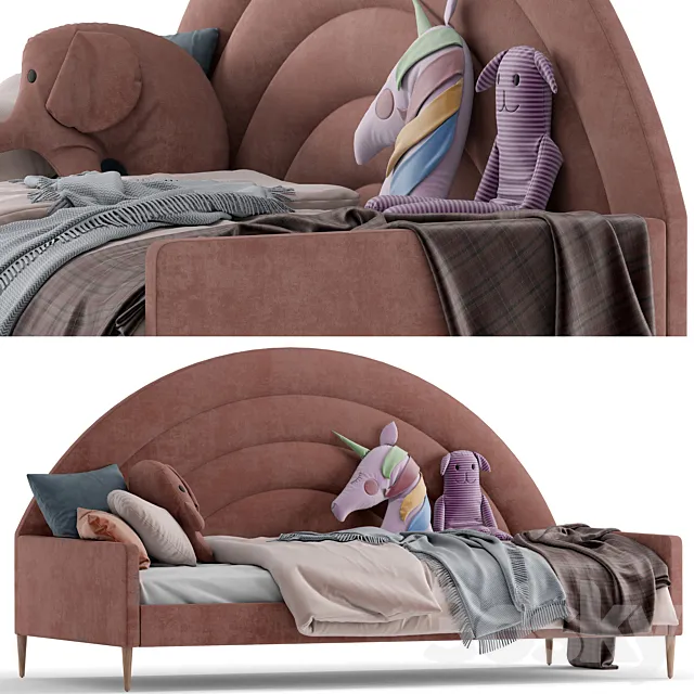 rainbow kids daybed 3D Model
