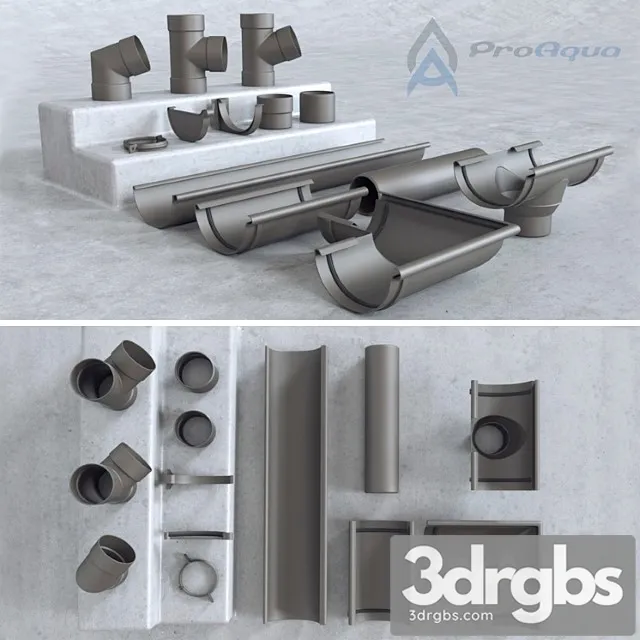 Rainwater System Proaqua 3D Model Download