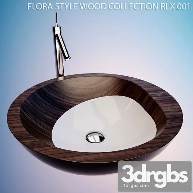 Rakovina Nakladnaia Flora Style Wood Collection Rlx 001 1 3D Model Free