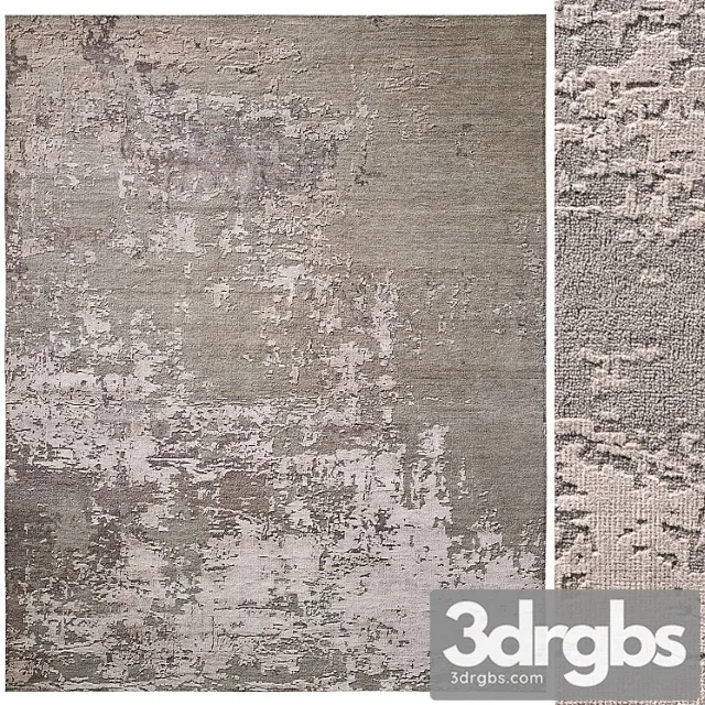 Raku hand-knotted rug 3D Model Free