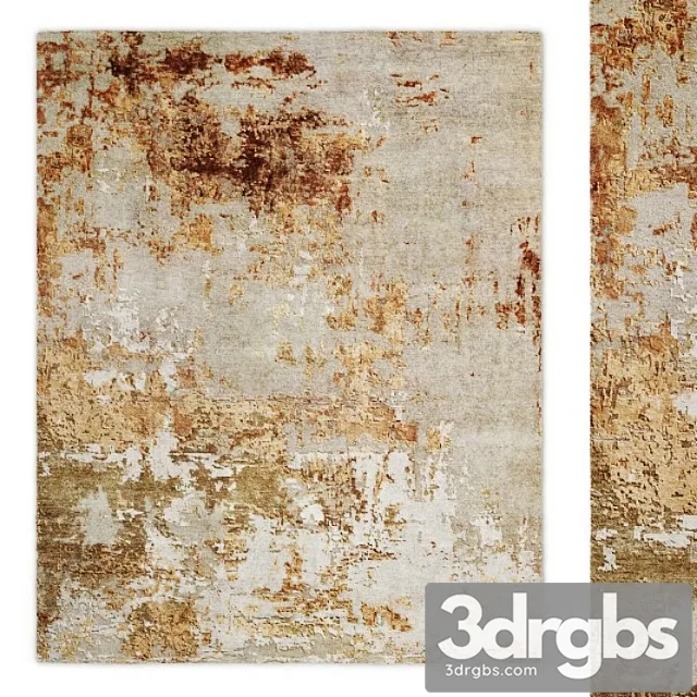 Raku hand-knotted rug rh 3D Model Free