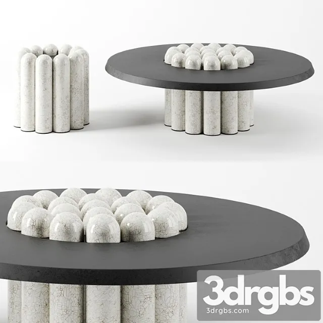 Raku-yaki side tables by emmanuelle simon 2 3D Model Free