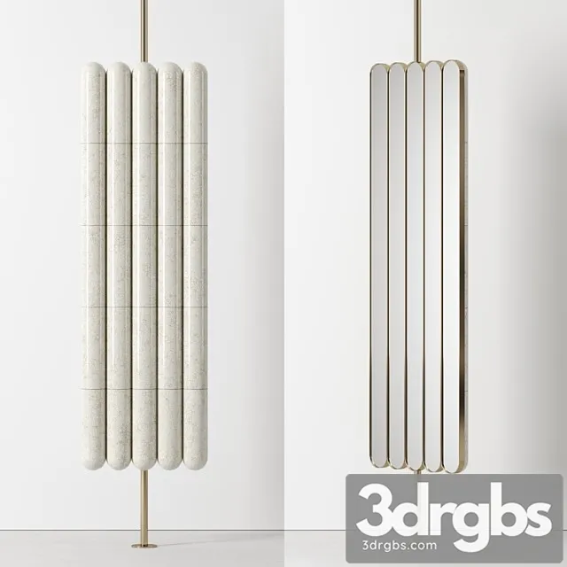 Raku Yaki Swinging Mirror By Emmanuelle Simon 3D Model Free