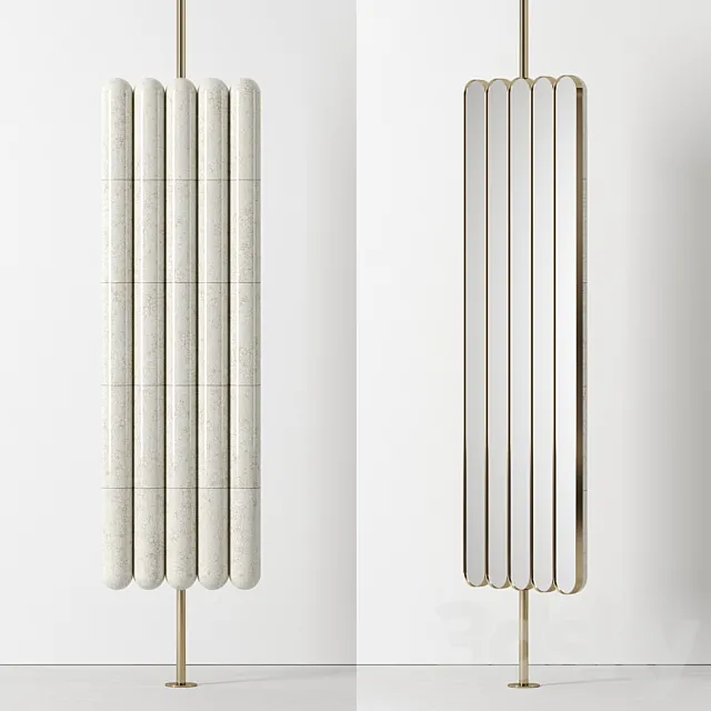 Raku-Yaki Swinging Mirror by Emmanuelle Simon 3DModel