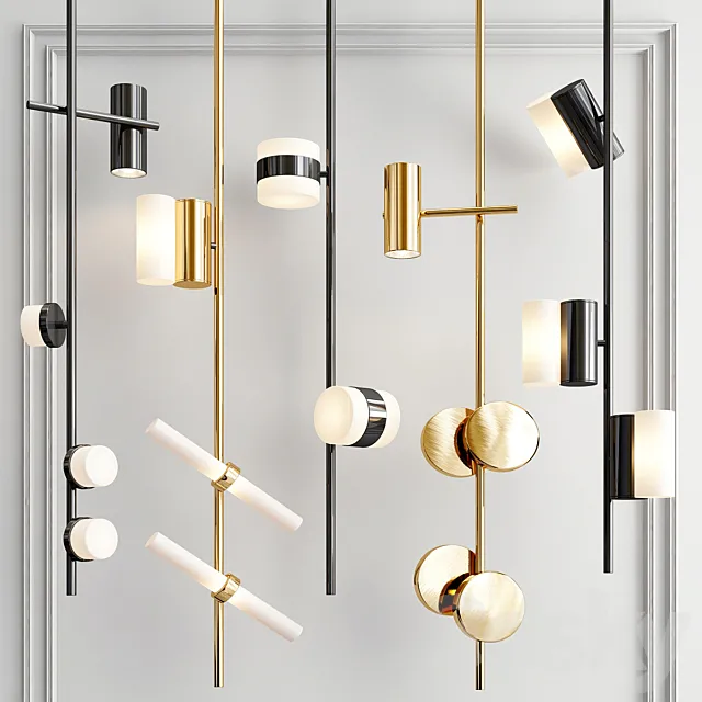 Rakumba Typography Pendant Collection 3DModel