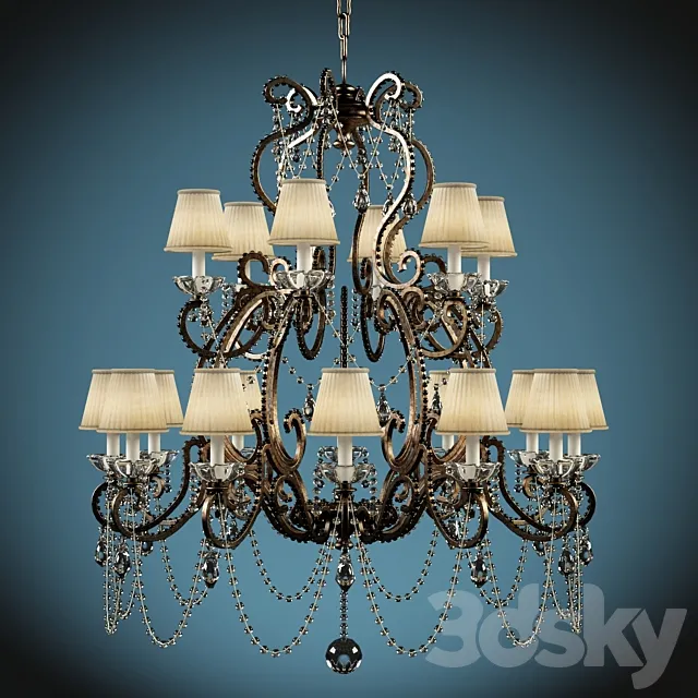 Ralph Lauren adriana chandelier 3D Model