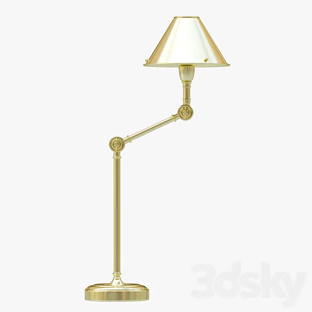 Ralph Lauren ANETTE TABLE LAMP IN NATURAL BRASS 3D Model
