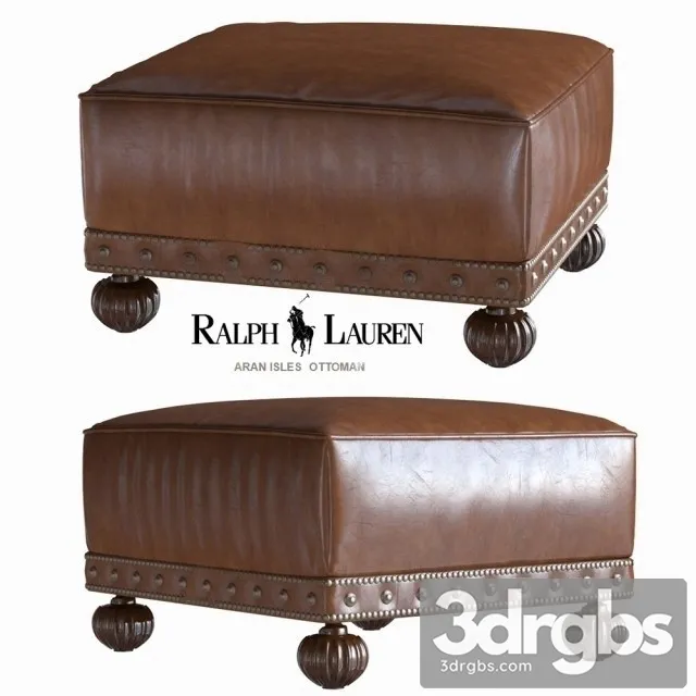 Ralph Lauren Aran Isles Ottoman 01 3D Model Free