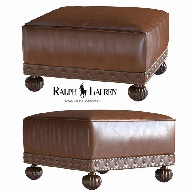 Ralph Lauren ARAN ISLES OTTOMAN 3D Model