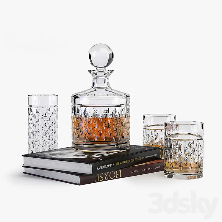 Ralph Lauren Aston Crystal Barware 3D Model