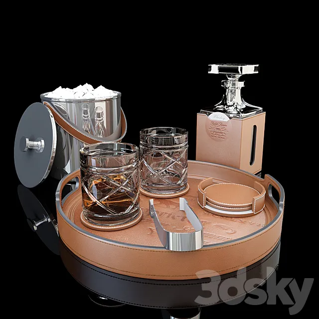 Ralph Lauren bar accessories 3D Model