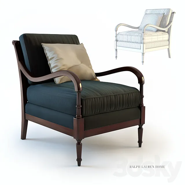 Ralph Lauren Elise Lounge Chair L403-03 3D Model