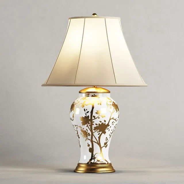 Ralph Lauren Gable Table Lamp in Gold RL 15032GD 3D Model