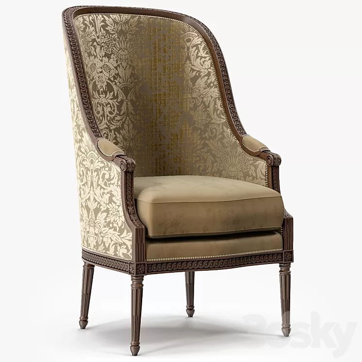 Ralph Lauren Home Victoria Falls Louis XVI Chair 3D Model