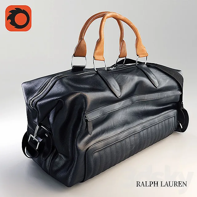 Ralph Lauren Leather Duffel Bag 3D Model