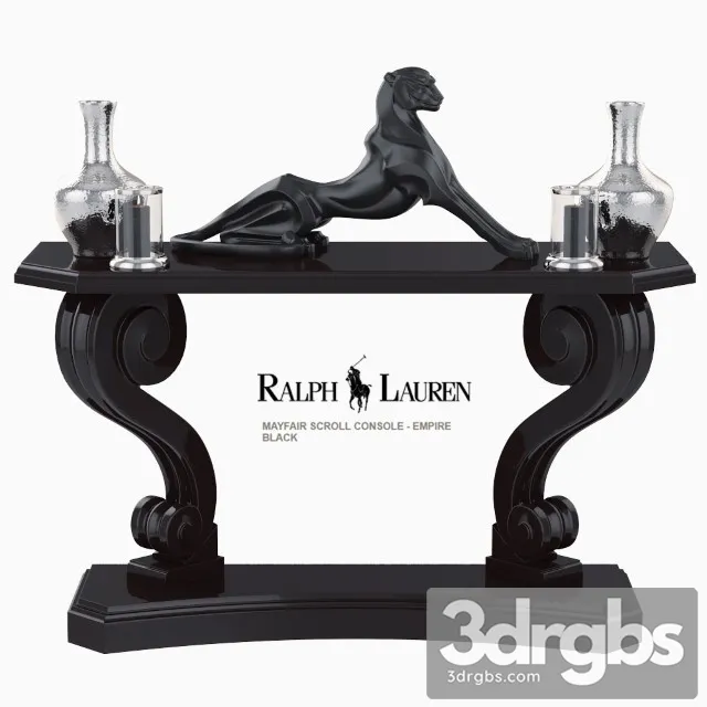 Ralph Lauren Mayfair Scroll Console Eichholtz Cheetah 3D Model Free