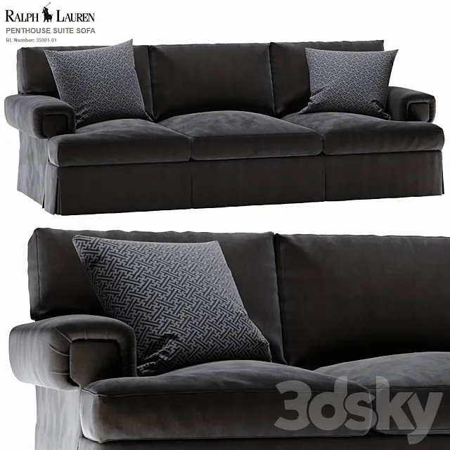 Ralph Lauren PENTHOUSE SUITE SOFA 35001-01 3DModel