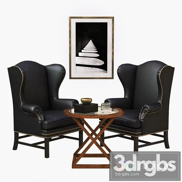 Ralph Louren Armchair 3D Model Free