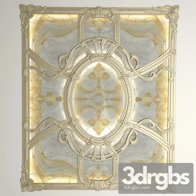 Rama Kov Stained Glass Window 3D Model Free