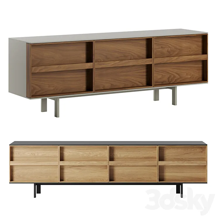 Ramblas sideboard by Miniforms 3D Model Free