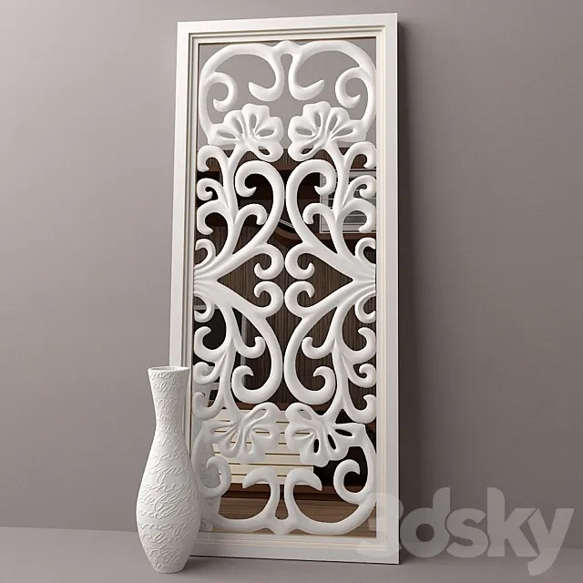 Ranakpur white mirror 3DModel