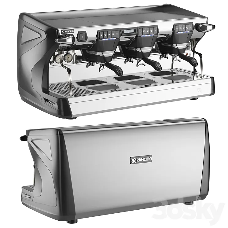 rancilio classe 7 coffee espresso machine maker 3D Model Free