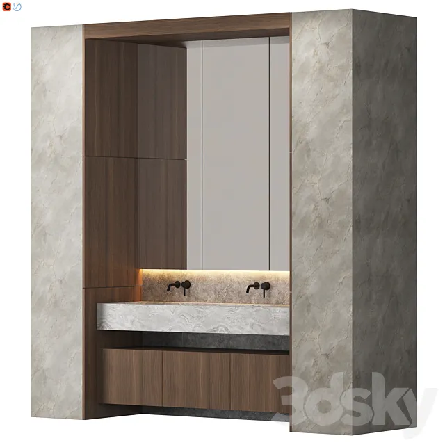 Random Inspiration 413 Bathroom 3D Model