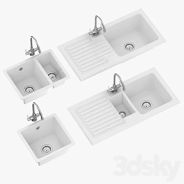 Rangemaster - Ceramic Kitchen Sinks 3D Model