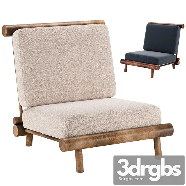 Rare Armchair For La Cachatte By Charlotte Perriand 3D Model Free