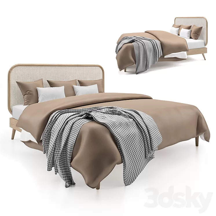 Rattan Bed MB02 3D Model